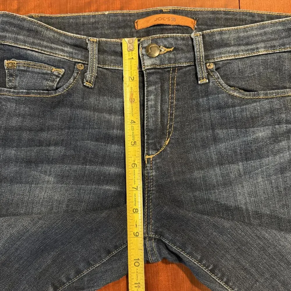Joe's Jeans The Icon Ankle Mid Rise Skinny Jeans Chandra Blue Denim Size 27 - Picture 9 of 15